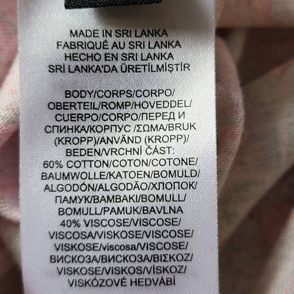 LRL  Pink Paisley Capri Length Cotton Blend Knit Pajama Set Women's Medium - Picture 13 of 15